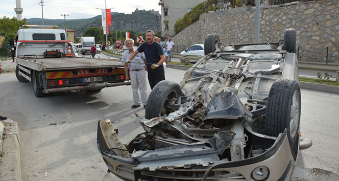 Sinop’ta trafik kazası: 1 yaralı!!