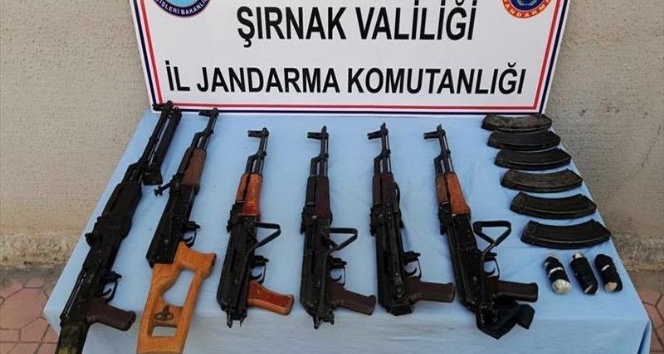Şırnak’ta silah ve mühimmat ele geçirildi