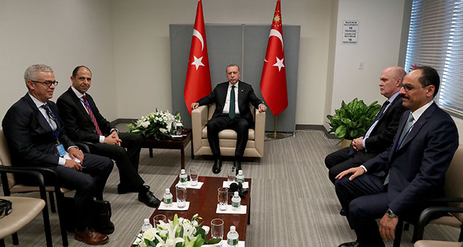 Cumhurbaşkanı Erdoğan, KKTC Dışişleri Bakanı Özersay&#039;ı kabul etti