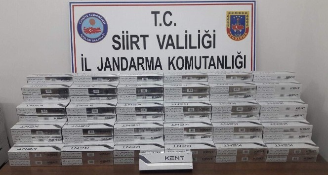 Siirt’te bin 750 paket kaçak sigara ele geçirildi