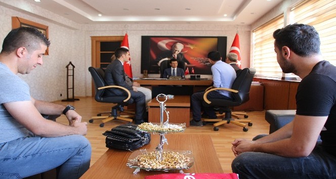 Başkan Türkan’dan Kaymakam Kaçmaz’a ziyaret