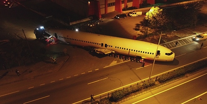 Trabzon'da pistten çıkmıştı! Bakın nasıl taşındı