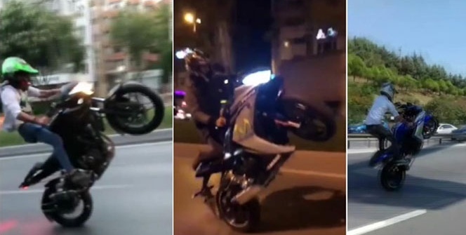 Fatih Sultan Mehmet Köprüsü’nde motosikletli maganda terörü