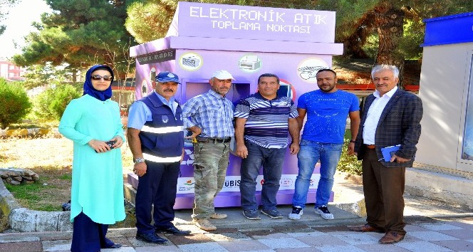 Zile’de elektronik atık toplama noktası oluşturuldu