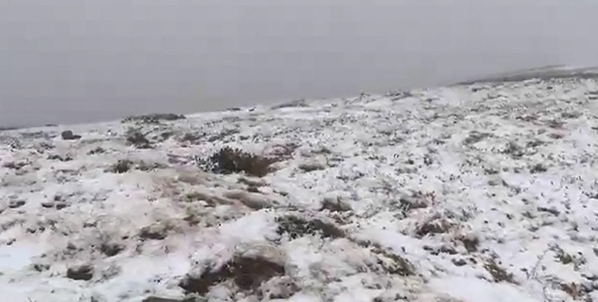Birden bastırdı! Her yer beyaza büründü