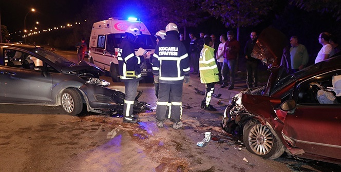 Feci kaza! Kafa kafaya çarpıştılar