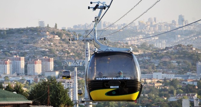 Keçiören’de teleferik seferleri yeniden başladı