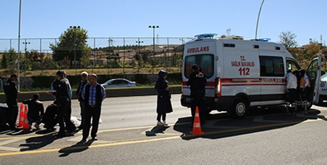 Tehlikeli yolda karşıdan karşıya geçerken canından oldu