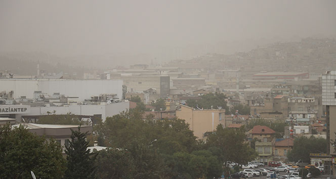 Gaziantep&#039;te toz bulutu hayatı olumsuz etkiledi