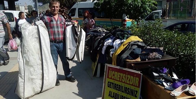 Askıda ekmek değil, askıda giysi!