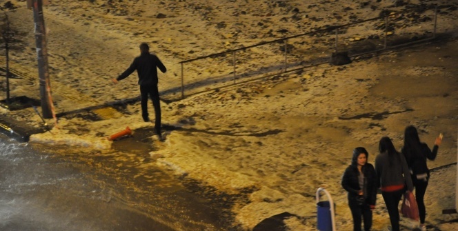 Her şey 5 dakika içinde oldu! Bir anda beyaza büründü