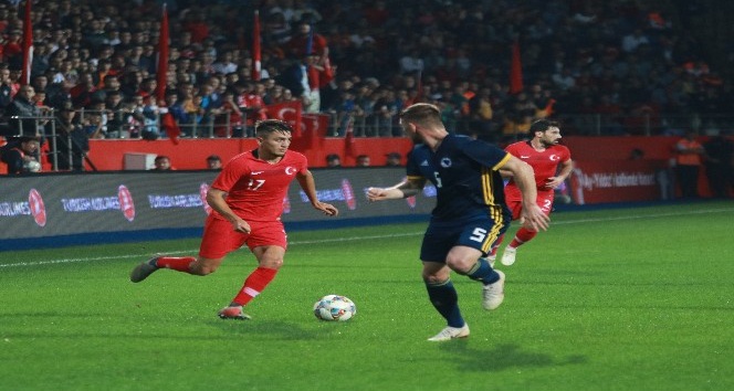 Hazırlık maçı: Türkiye: 0 - Bosna Hersek: 0 (İlk yarı)