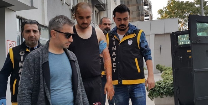 Kız arkadaşını yakarak öldüren katil zanlısı adliyeye sevk edldi