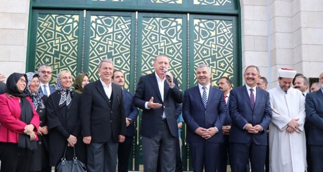 Erdoğan Orgeneral Hulusi Akar Camii’ni açtı