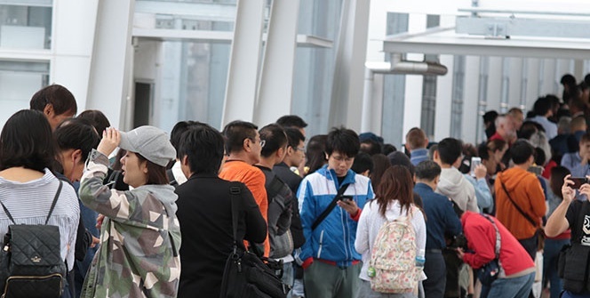 Tokyo'nun yeni balık pazarına ziyaretçi akını