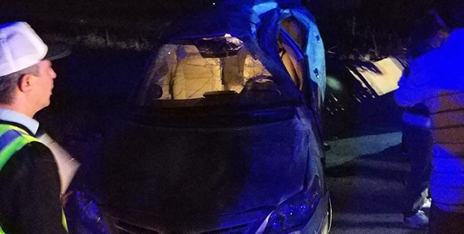 Gece yarısı feci kaza! Bu hâle geldiler