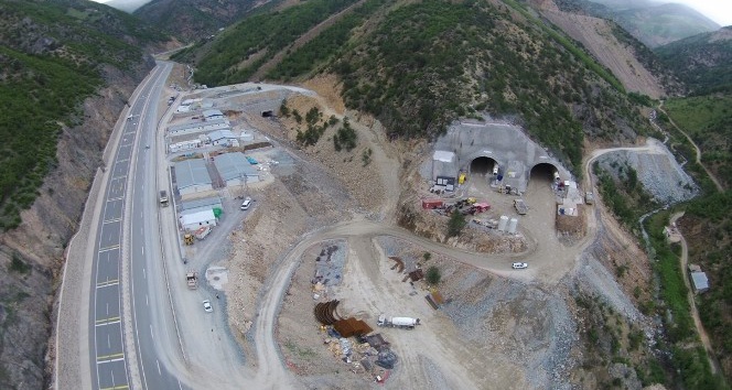 Yeni Zigana Tüneli’nde havalandırma şaftları imalatı tünel çalışmalarını yavaşlatıyor
