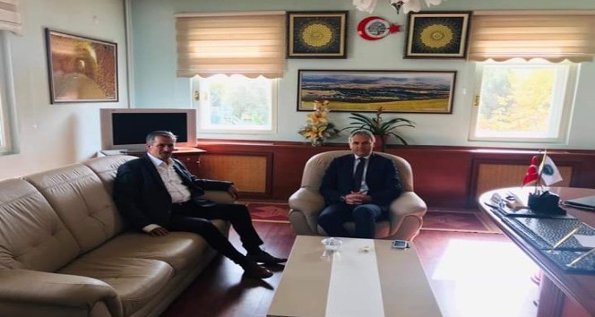 Kaymakam Akın’dan Belediye Başkanı Şentürk’e ziyaret