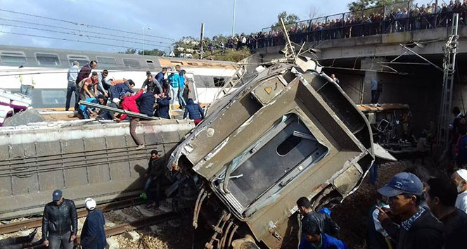 Fas’ta tren kazası: En az 10 ölü