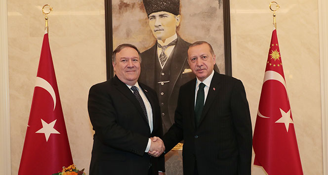 Cumhurbaşkanı Erdoğan, ABD Dışişleri Bakanı Pompeo’yu kabul etti