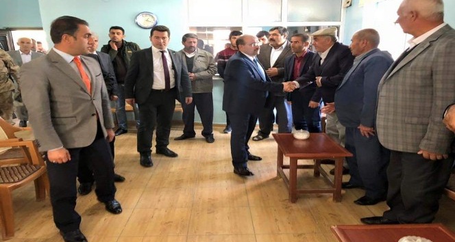 Vali Ustaoğlu Güroymak’ta taziye ziyaretinde bulundu
