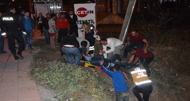 Emniyet kemerinin hayat kurtardığı kaza kameraya yansıdı
