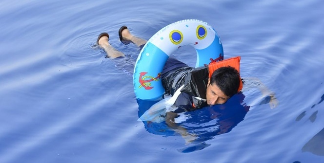 Son parasıyla 1 ekmek ve can simidi almış