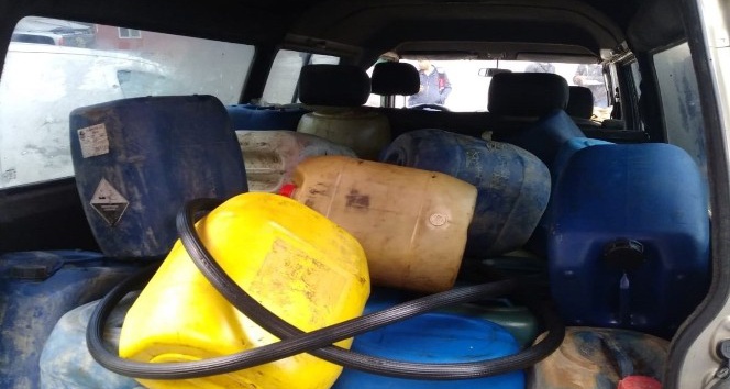 Gümüşhane’de motorin hırsızları suçüstü yakalandı