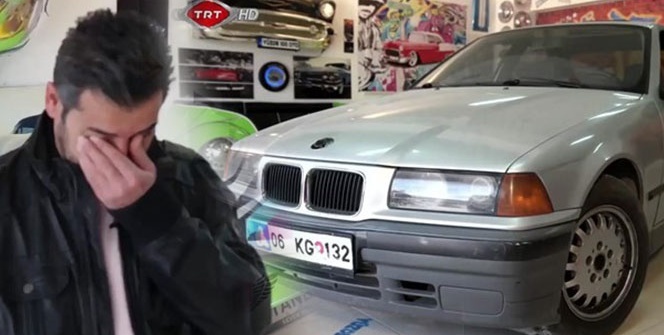 Aracını yenilediler! Son halini görünce gözyaşlarını tutamadı...