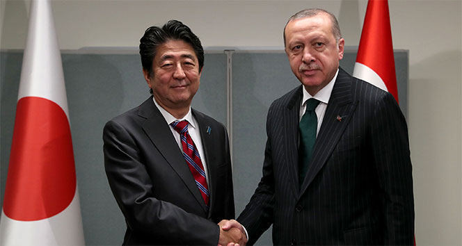 Cumhurbaşkanı Erdoğan, Japonya Başbakanı ile görüştü