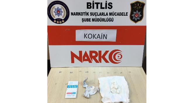 Bitlis’te 14,56 gram kokain ele geçirildi