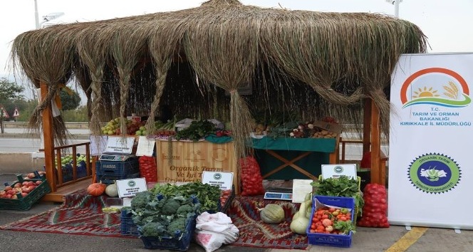 Kırıkkale’de organik tarım standı açıldı