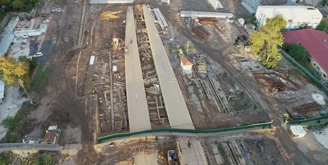 Haydarpaşa Garı altında ortaya çıkarılan antik şehir havadan görüntülendi