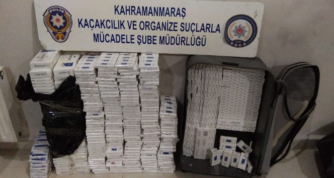 Kahramanmaraş’ta bin 860 paket kaçak sigara ele geçirildi