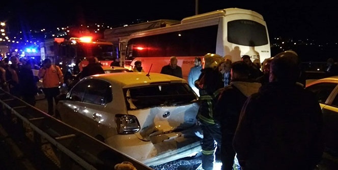 Tem Otoyolunda zincirleme trafik kazası! Çok sayıda yaralı var