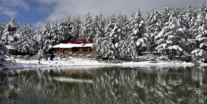 Limni Gölü beyaz cenneti andırıyor