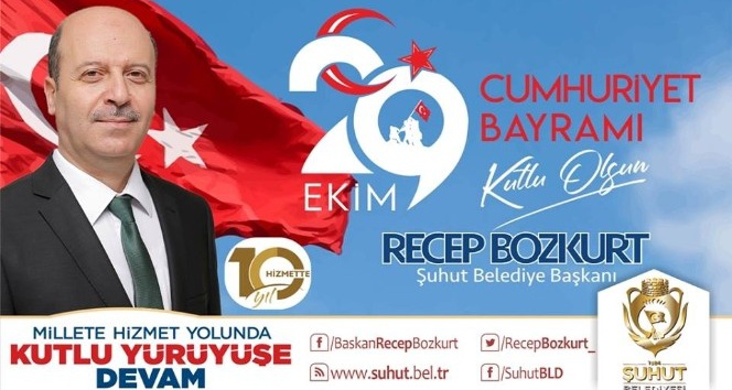 Başkan Bozkurt’tan 29 Ekim Cumhuriyet Bayramı mesajı