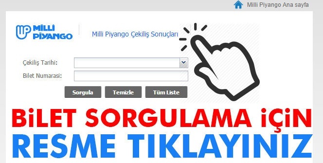 Milli Piyango çekiliş sonuçları bilet sorgulama 29 Ekim 2018