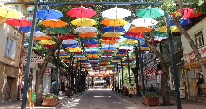 Çankırı’da &quot;şemsiyeli sokaklar&quot;