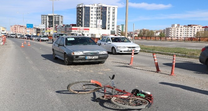 Otomobil bisiklete çarptı: 1 yaralı