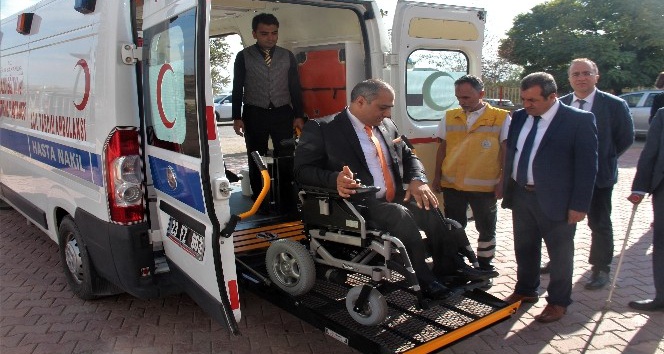 Elazığ’da engelliler için özel ambulans