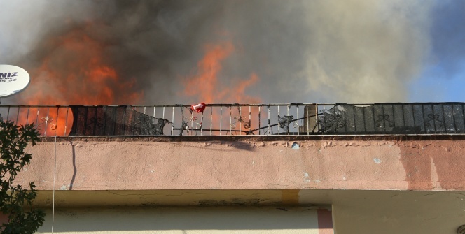 Korkutan yangın! Son anda kurtarıldı