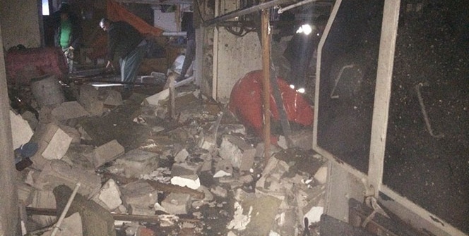 Buhar kazanı bomba gibi patladı