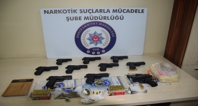 Düzce Polisinden silah ve uyuşturucu operasyonu