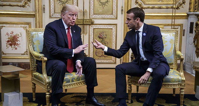 Trump, Macron ile tartıştı