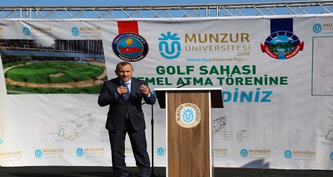 Bakan Çavuşoğlu, Tunceli’de golf sahasının temelini attı