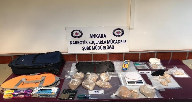 İstanbul’dan Ankara’ya eroin getiren çeteye dev operasyon