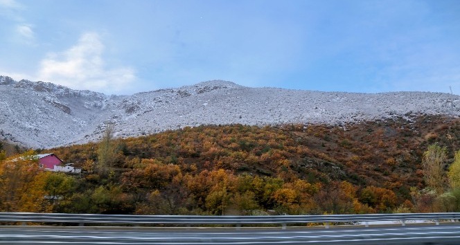 Gümüşhane’de karla gelen güzellik