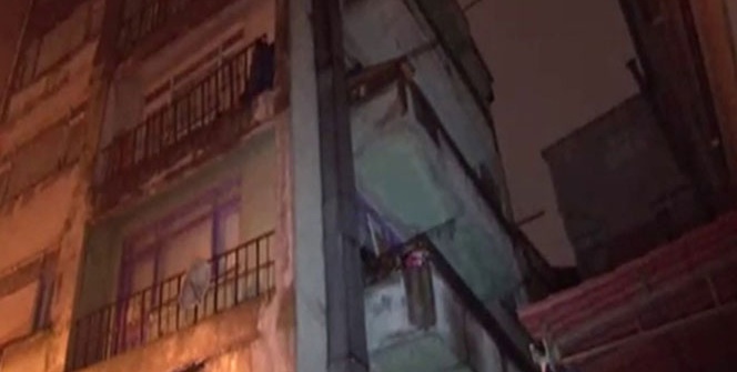 İstanbul’da bir bina çökme riski nedeniyle boşaltıldı