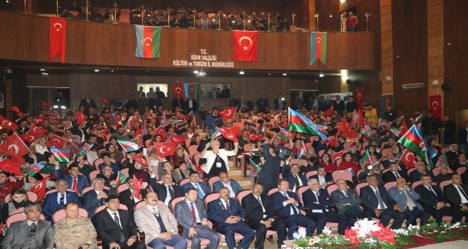 Azerbaycan Halk Cumhuriyeti’nin kuruluşunun 100. yılı Iğdır’da kutlandı